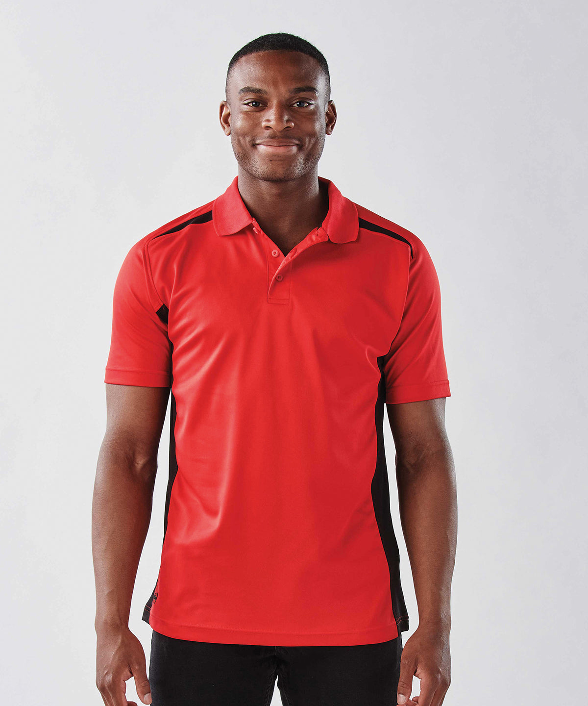 Tryck din logga på Piké från Stormtech - Anpassa Stormtech H2X-DRY Performance Polo – Two-Tone i färgen för företag, föreningar och privatpersoner