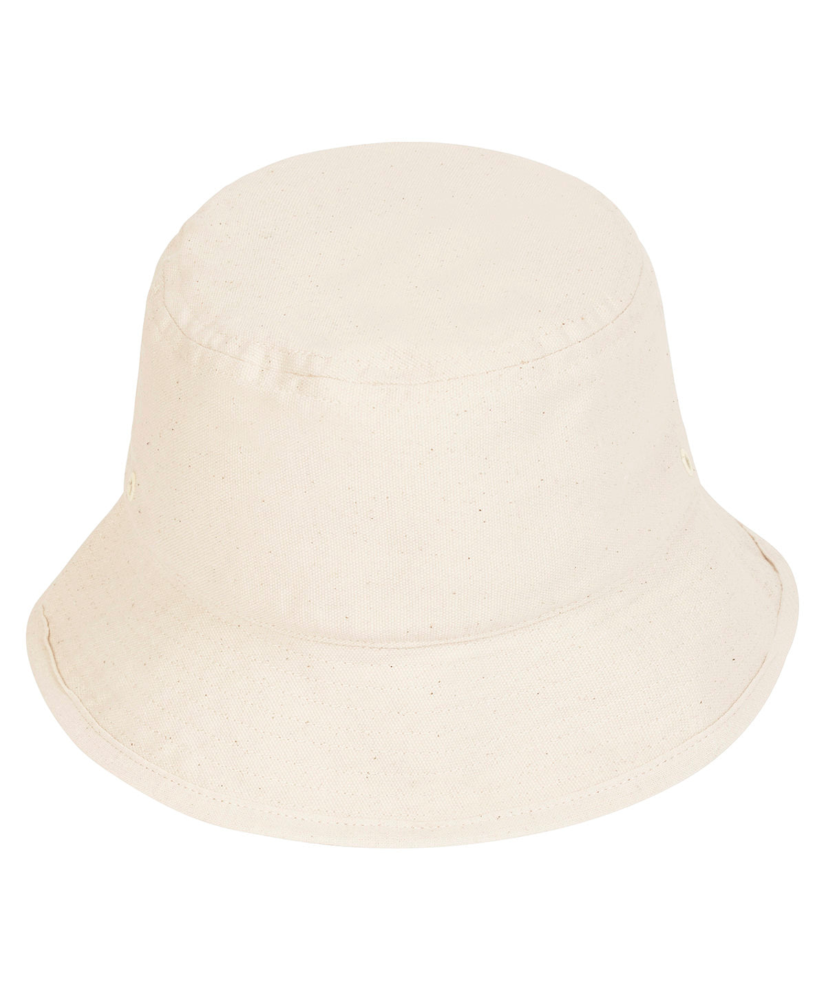 Tryck din logga på Hattar från Stanley/Stella - Anpassa Bucket-hatt med metallöglor i färgen Naturligt för företag, föreningar och privatpersoner