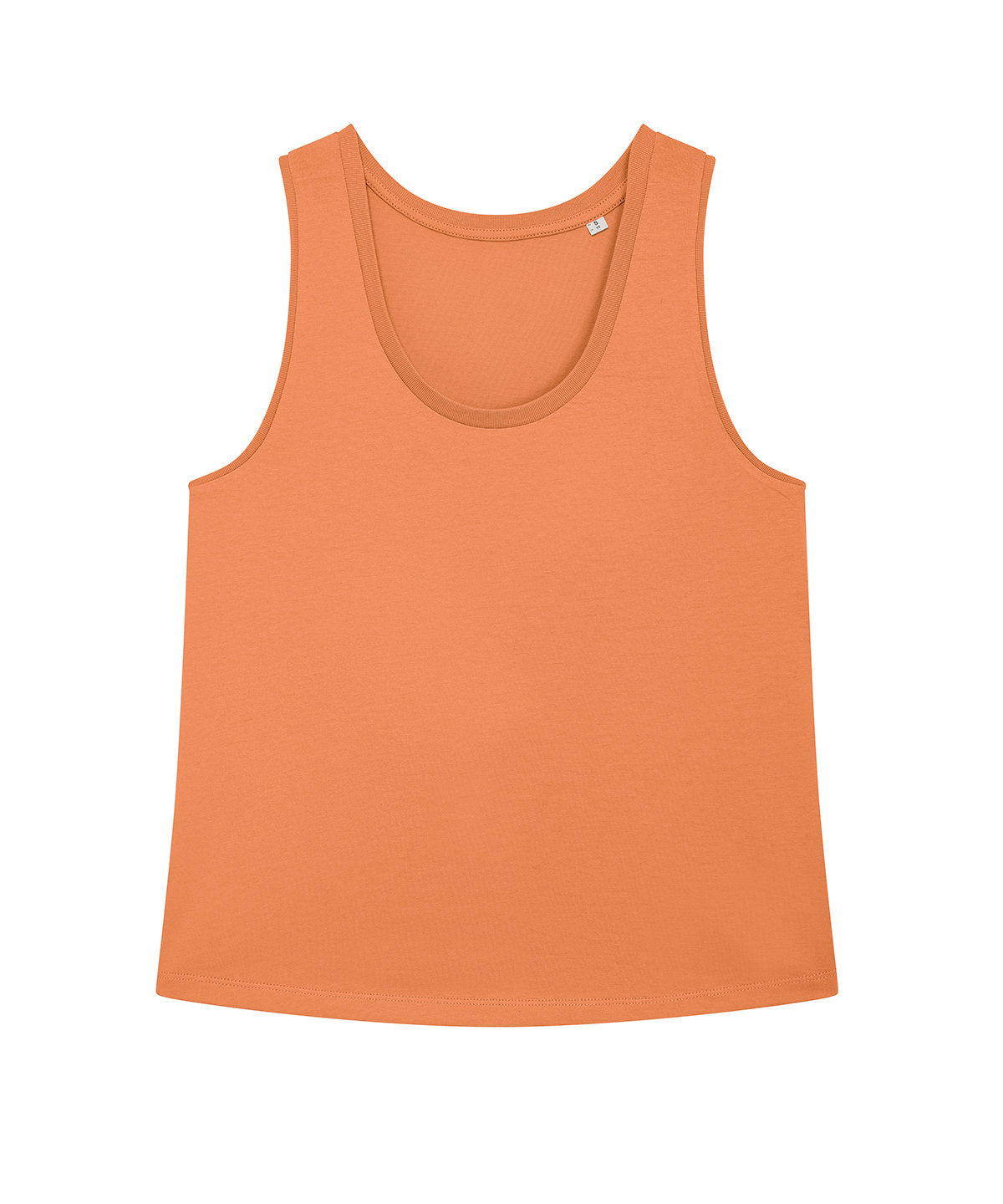 Tryck din logga på Linnen från Stanley/Stella - Anpassa Stella Minter linne med medelhög passform för damer i färgen Mellan Orange för företag, föreningar och privatpersoner
