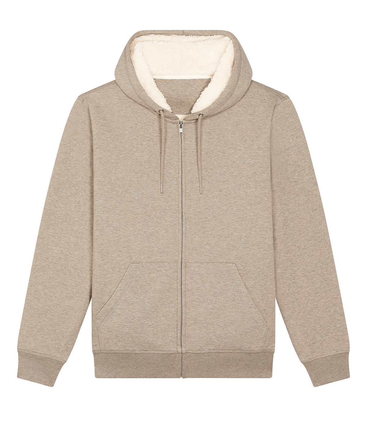 Tryck din logga på Hoodies från Stanley/Stella - Anpassa Stanley Stella - Hygger Sherpa Sweatshirt i färgen Naturligt för företag, föreningar och privatpersoner