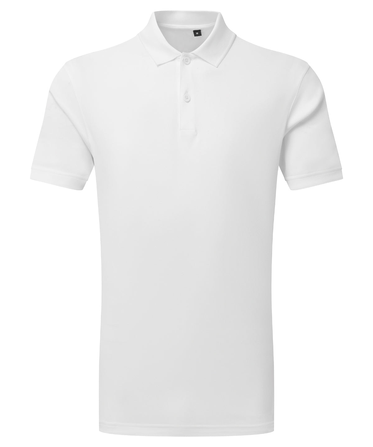 Tryck din logga på Piké från TriDri - Anpassa TriDri Textured Recycled Polo i färgen Vit för företag, föreningar och privatpersoner