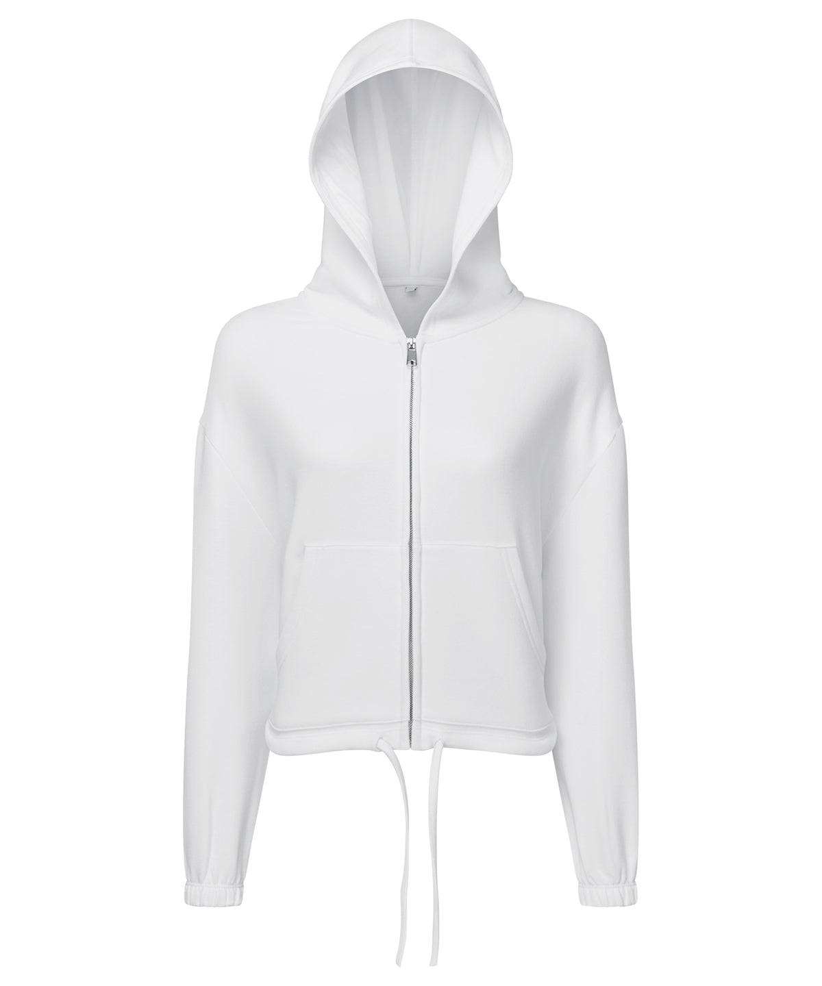 Tryck din logga på Hoodies från TriDri - Anpassa Dam TriDri - Återvunnen Huvtröja med Dragkedja i färgen Vit för företag, föreningar och privatpersoner