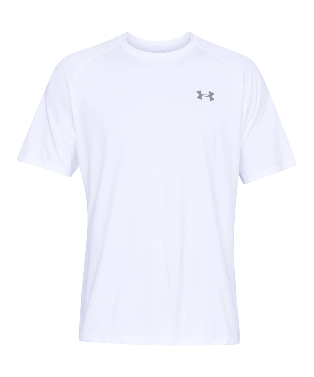 Tryck din logga på T-shirts från Under Armour - Anpassa Tech kortärmad i färgen Vit för företag, föreningar och privatpersoner