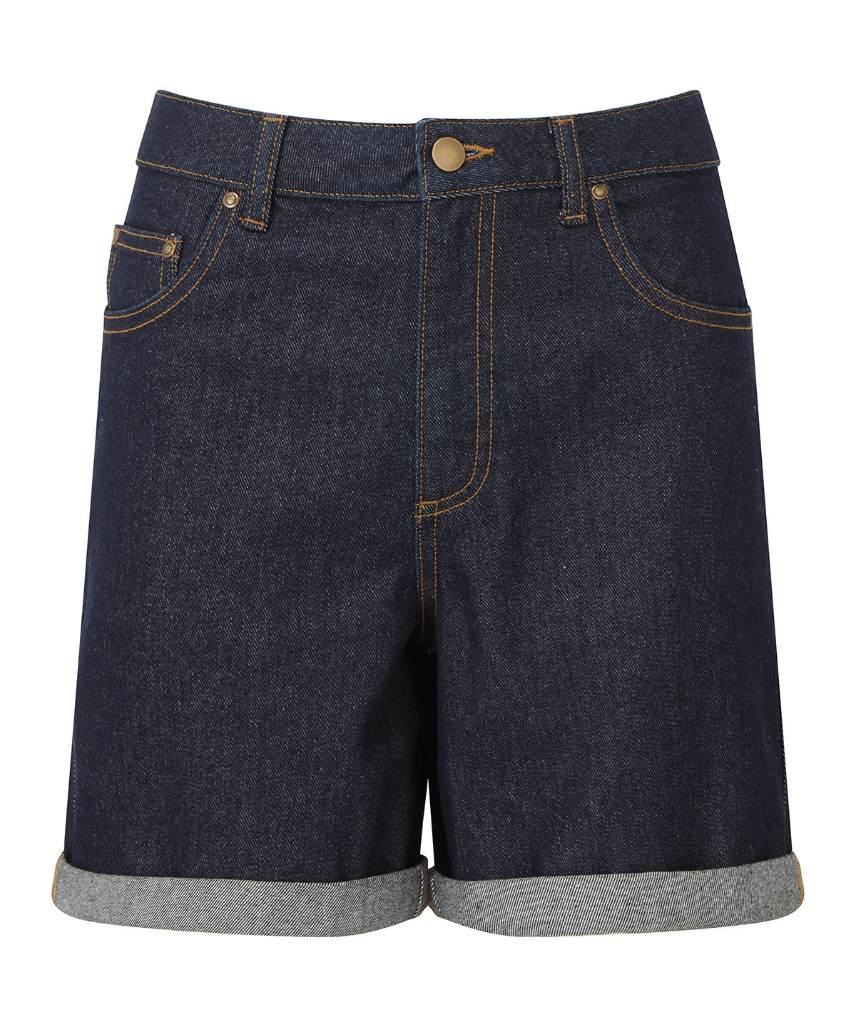 Tryck din logga på Shorts från Wombat - Anpassa Jeansshorts för damer i färgen Mörkblå för företag, föreningar och privatpersoner