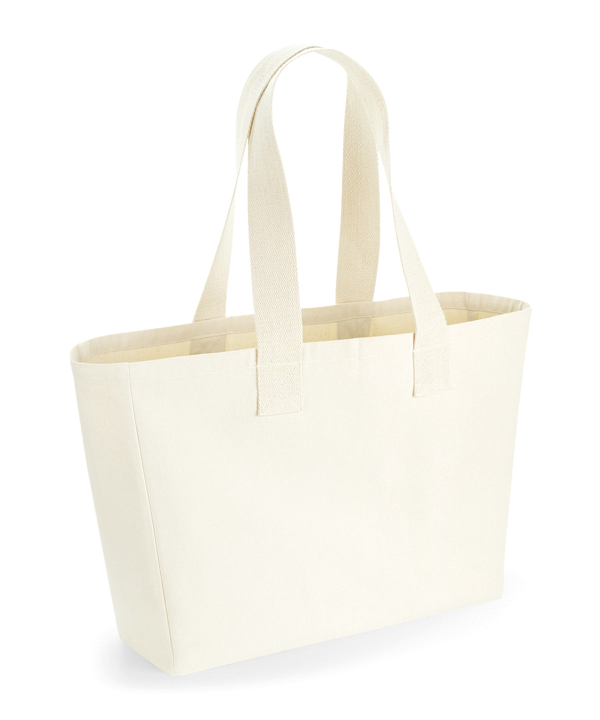 Tryck din logga på Väskor från Westford Mill - Anpassa Canvas Everyday Bag i färgen Naturligt One Size för företag, föreningar och privatpersoner