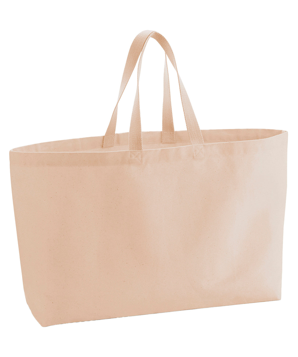 Tryck din logga på Väskor från Westford Mill - Anpassa Oversized Canvas Tote i färgen Ljus orange One Size för företag, föreningar och privatpersoner