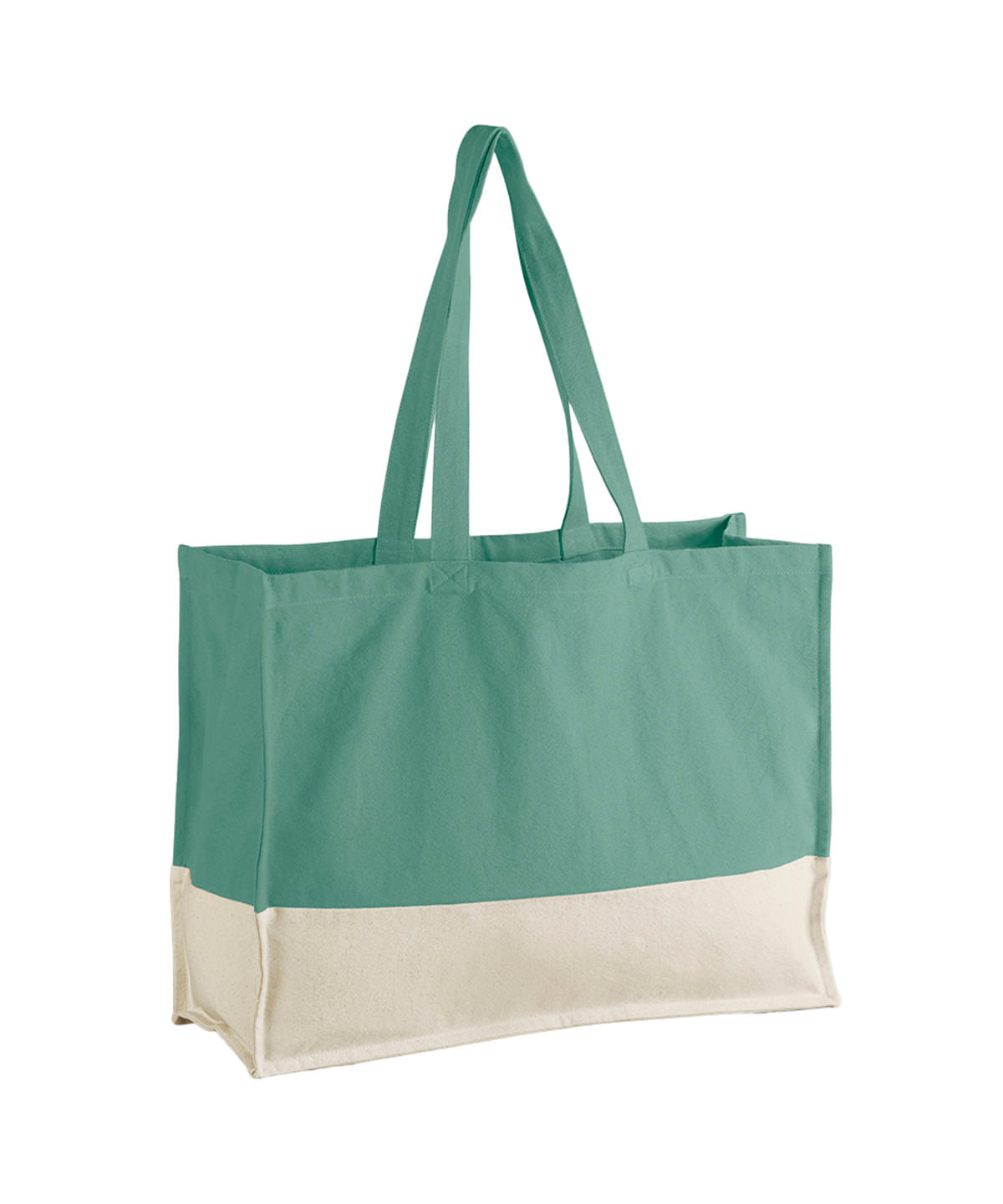 Tryck din logga på Väskor från Westford Mill - Anpassa EarthAware Organic Contrast Shopper i färgen Mörkgrön One Size för företag, föreningar och privatpersoner