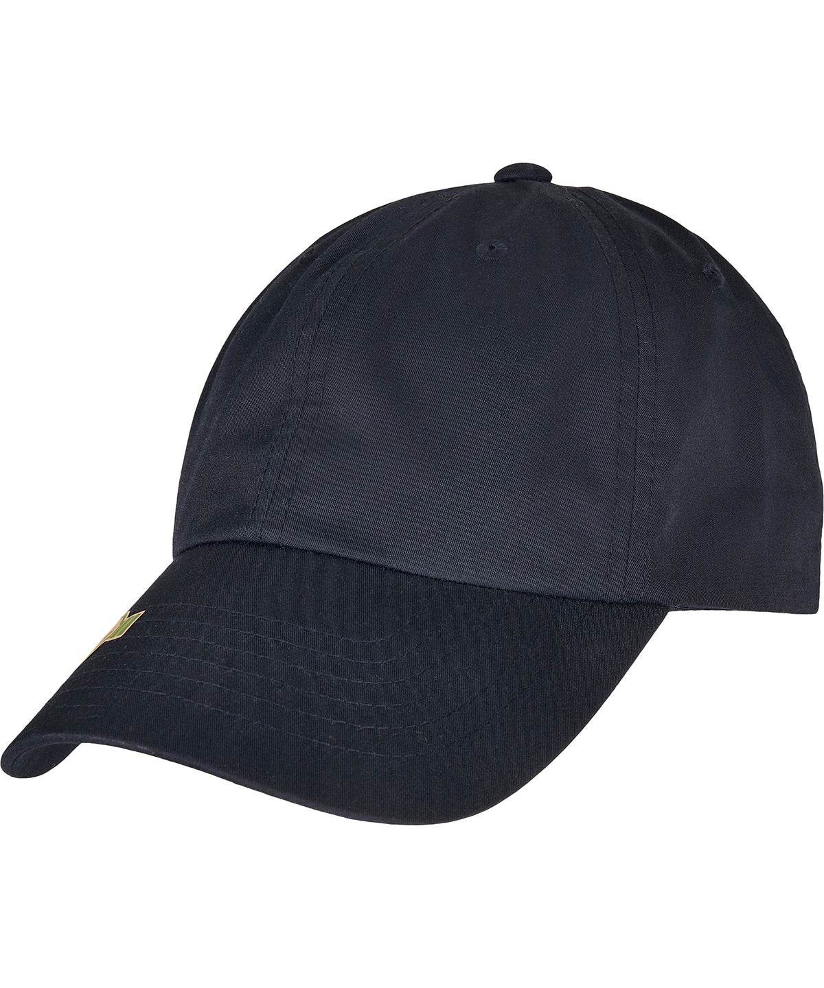 Tryck din logga på Kepsar från Flexfit by Yupoong - Anpassa Dad cap i återvunnen polyester i färgen Marinblå One Size för företag, föreningar och privatpersoner