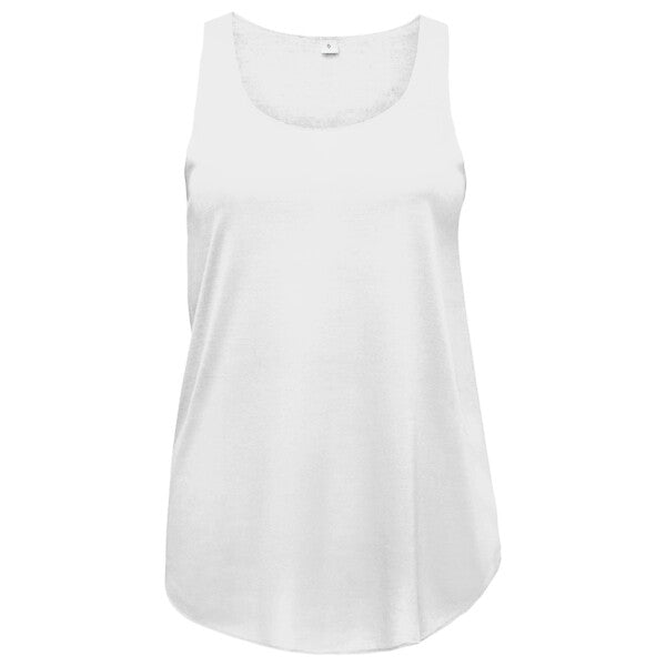 Tryck din logga på T-shirts från SOL'S - Anpassa SOL'S Ladies Jade Tank Top i färgen Vitt Dam för företag, föreningar och privatpersoner
