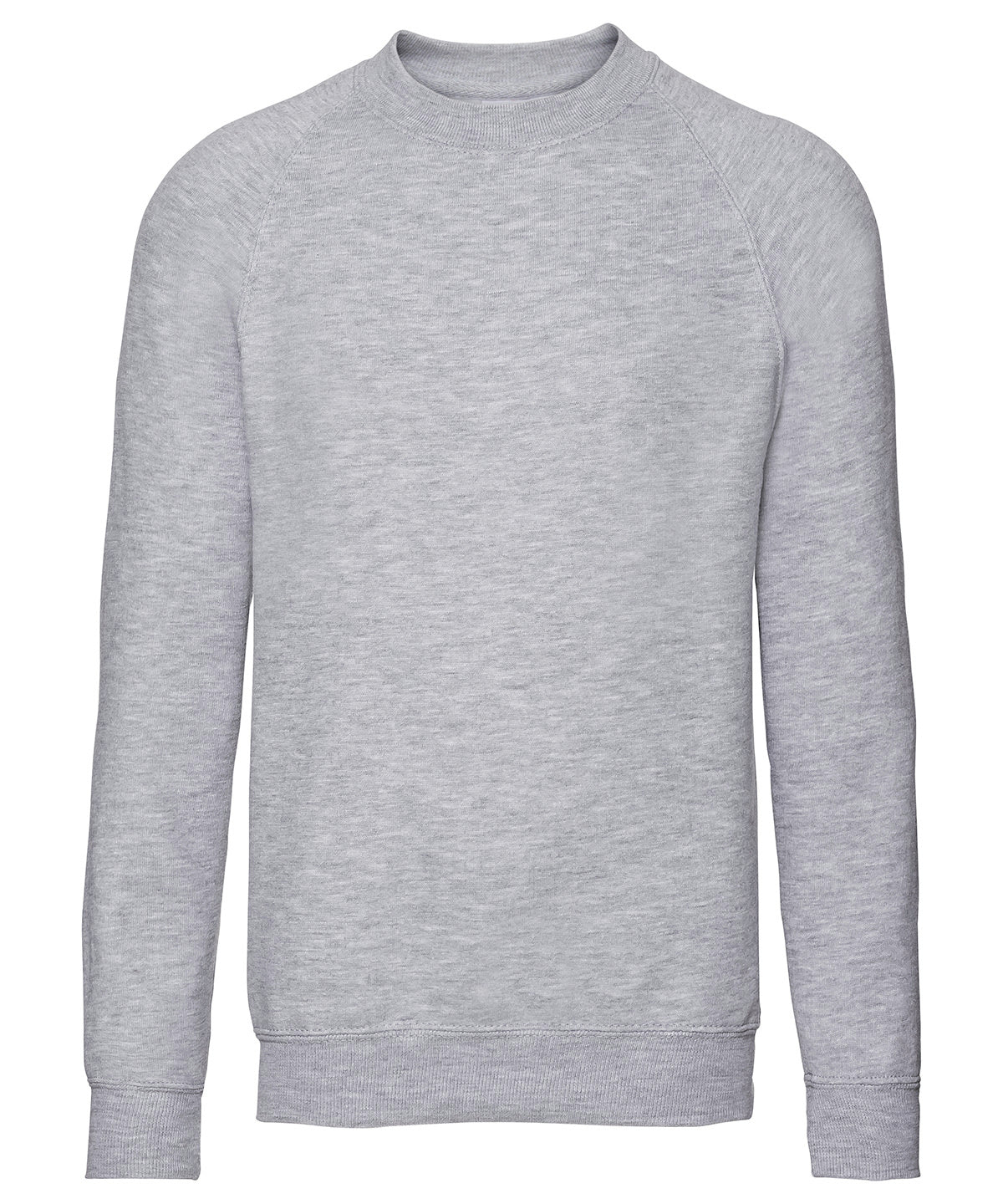 Tryck din logga på Sweatshirts från Russell Europe - Anpassa Russell Europe - Sweatshirt med Raglanärm för Barn i färgen Ljunggrå för företag, föreningar och privatpersoner
