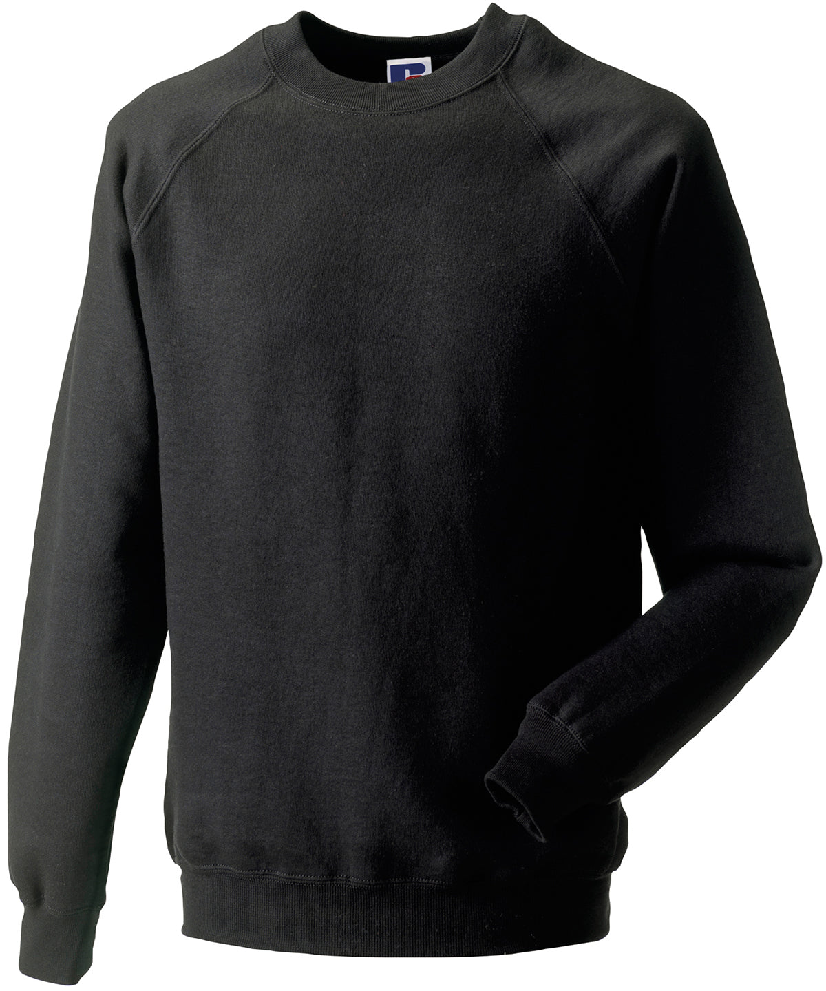 Tryck din logga på Sweatshirts från Russell Europe - Anpassa Russell Europe - Klassisk Sweatshirt i färgen Svart för företag, föreningar och privatpersoner