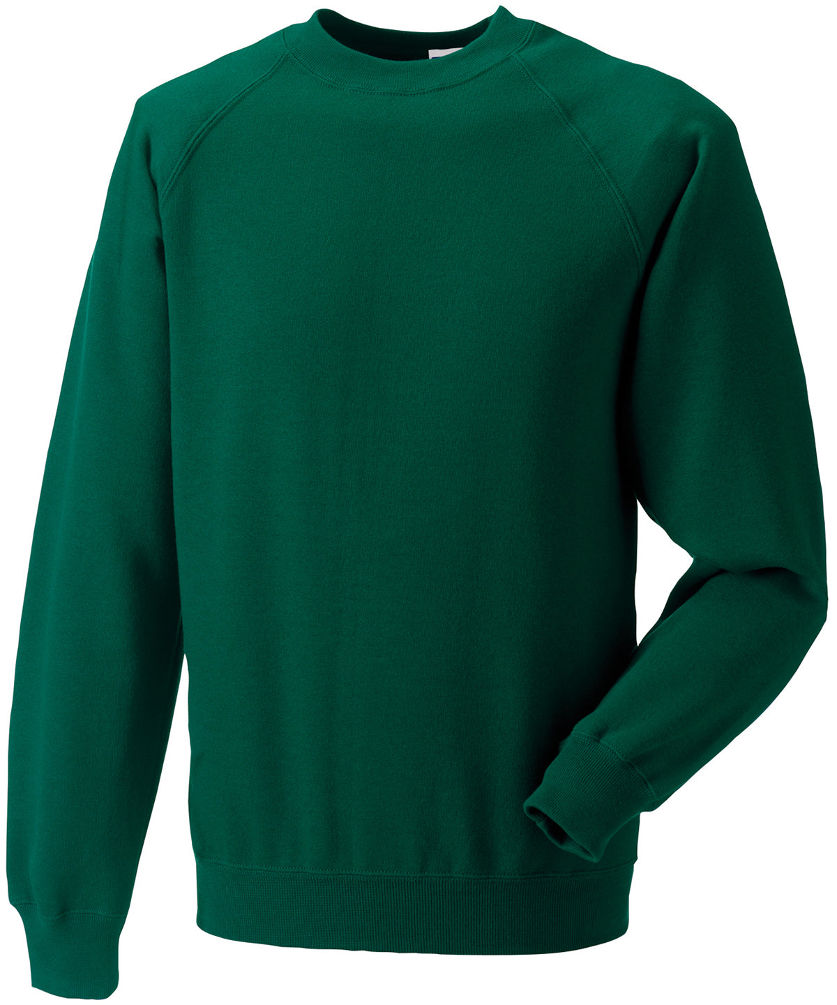 Tryck din logga på Sweatshirts från Russell Europe - Anpassa Russell Europe - Klassisk Sweatshirt i färgen Djup grön för företag, föreningar och privatpersoner