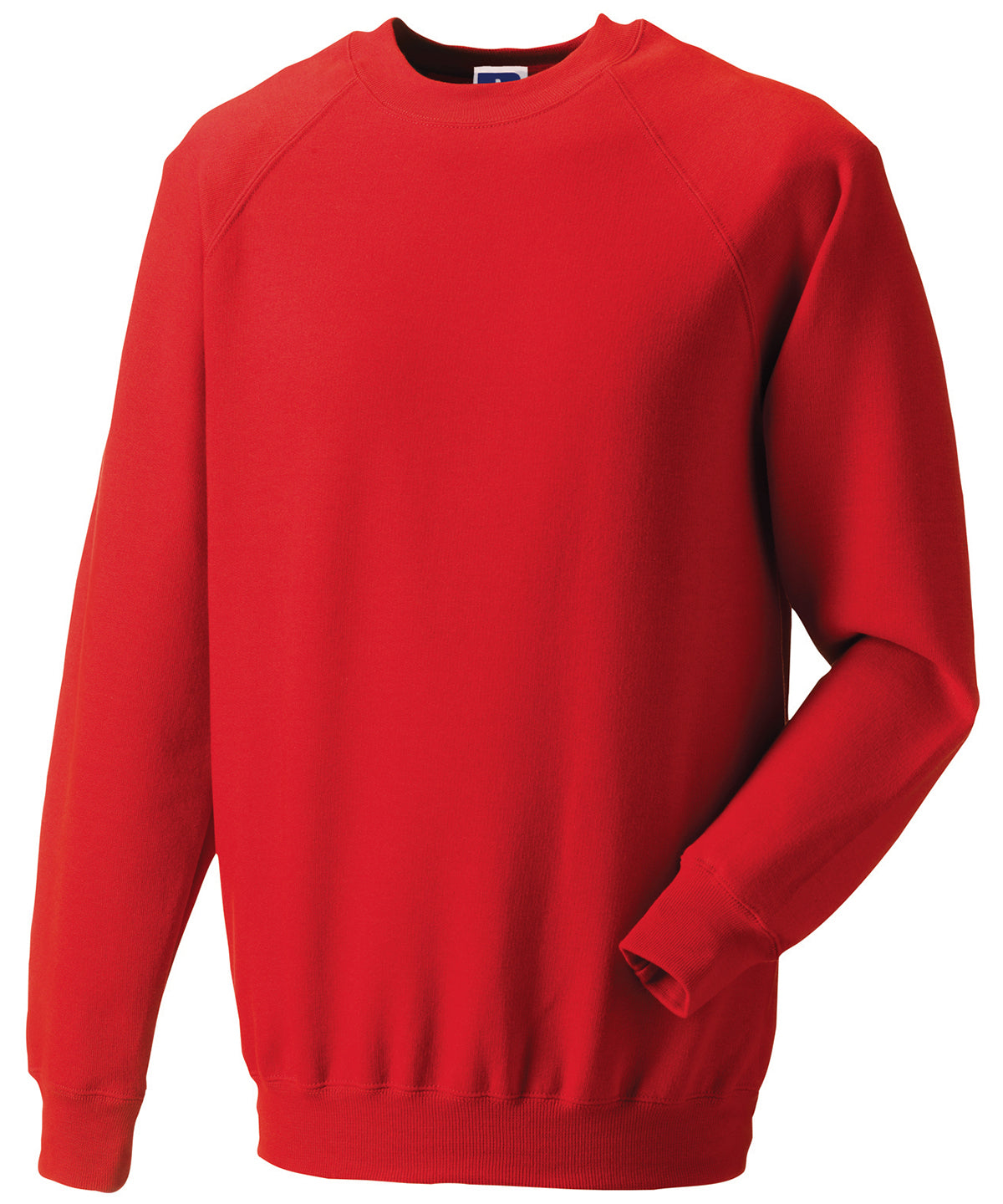 Tryck din logga på Sweatshirts från Russell Europe - Anpassa Russell Europe - Klassisk Sweatshirt i färgen Ljusröd för företag, föreningar och privatpersoner