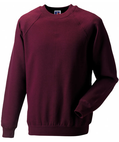 Tryck din logga på Sweatshirts från Russell Europe - Anpassa Russell Europe - Klassisk Sweatshirt i färgen Burgundy för företag, föreningar och privatpersoner