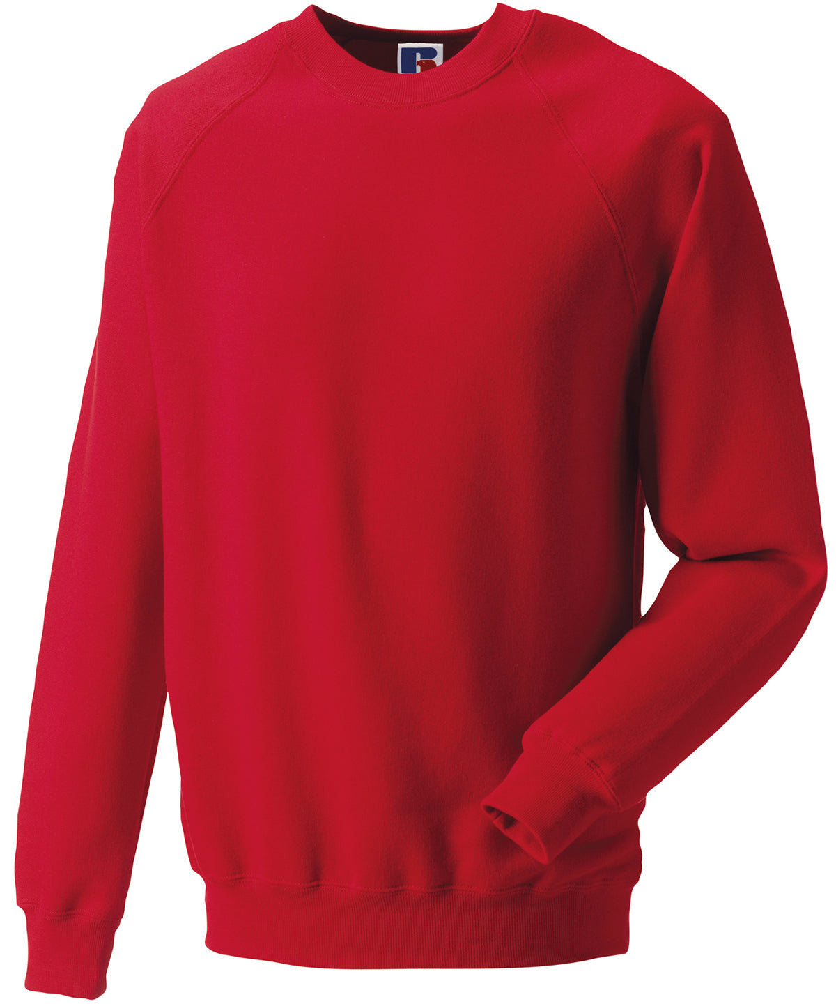 Tryck din logga på Sweatshirts från Russell Europe - Anpassa Russell Europe - Klassisk Sweatshirt i färgen Mellan röd för företag, föreningar och privatpersoner
