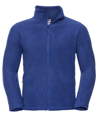 Tryck din logga på Fleece från Russell Europe - Anpassa Fleece för utomhusbruk med hel dragkedja i färgen Royal för företag, föreningar och privatpersoner
