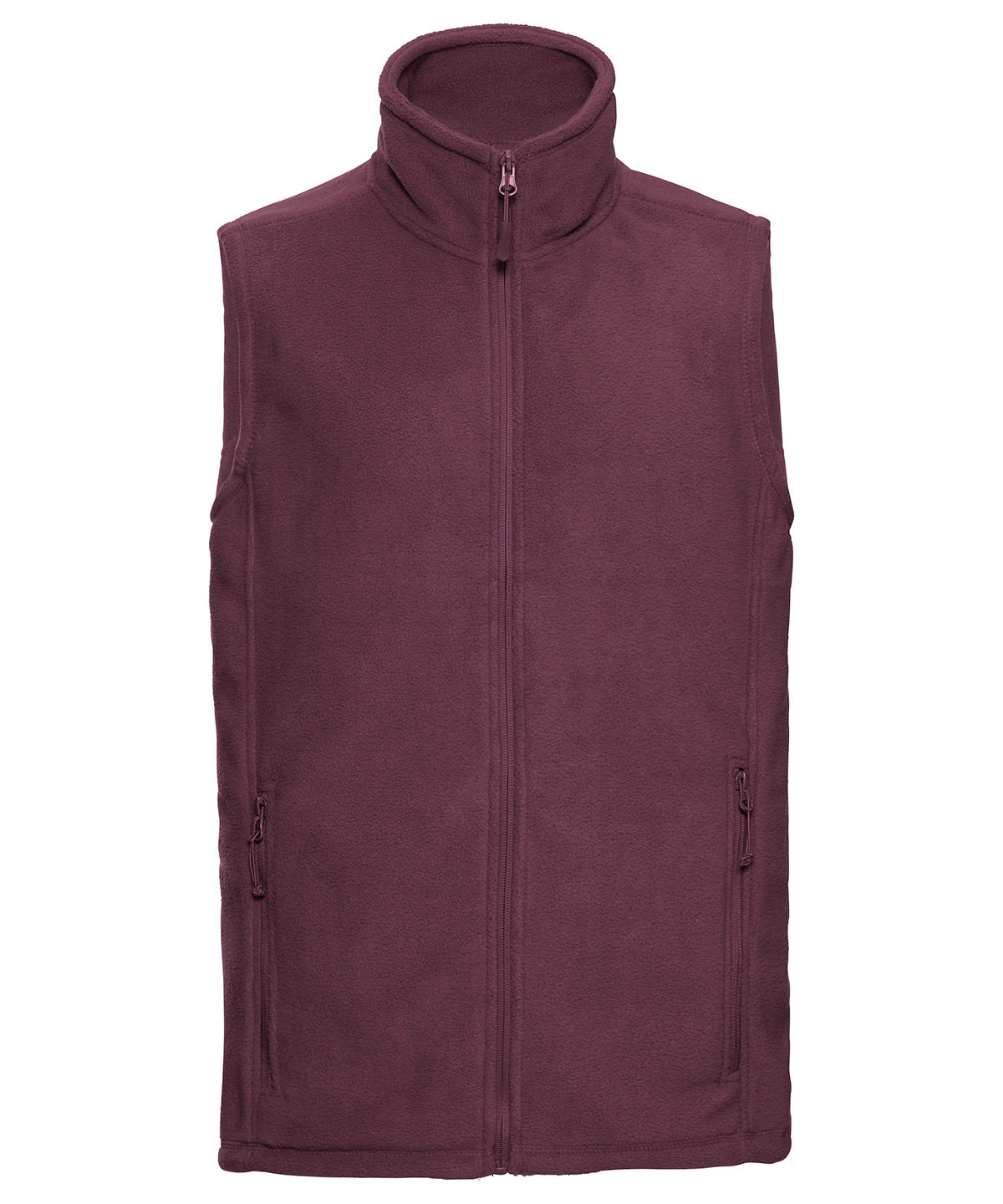 Tryck din logga på Termovästar från Russell Europe - Anpassa Fleece väst för utomhusbruk i färgen Burgundy 2XL för företag, föreningar och privatpersoner