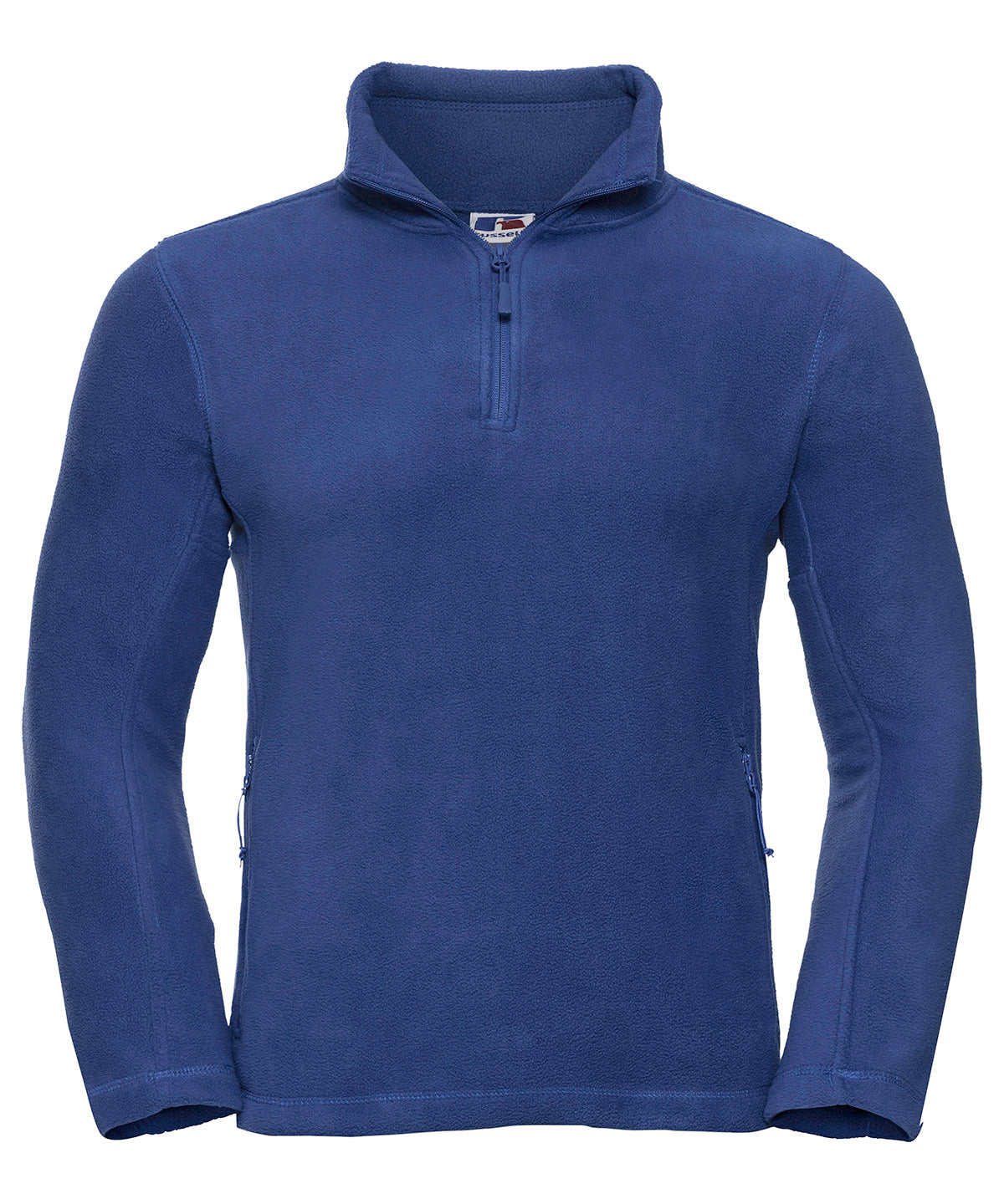 Tryck din logga på Fleece från Russell Europe - Anpassa Zip fleece för utomhusbruk i färgen Royal för företag, föreningar och privatpersoner