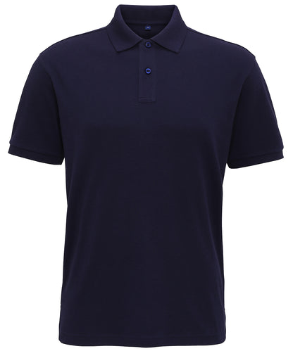 Tryck din logga på Piké från Asquith & Fox - Anpassa Super Soft Jersey Polo i färgen Marinblå för företag, föreningar och privatpersoner