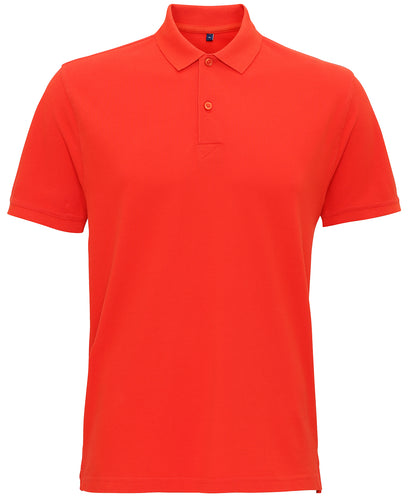 Tryck din logga på Piké från Asquith & Fox - Anpassa Coastal Vintage Wash Polo i färgen Mörk orange för företag, föreningar och privatpersoner