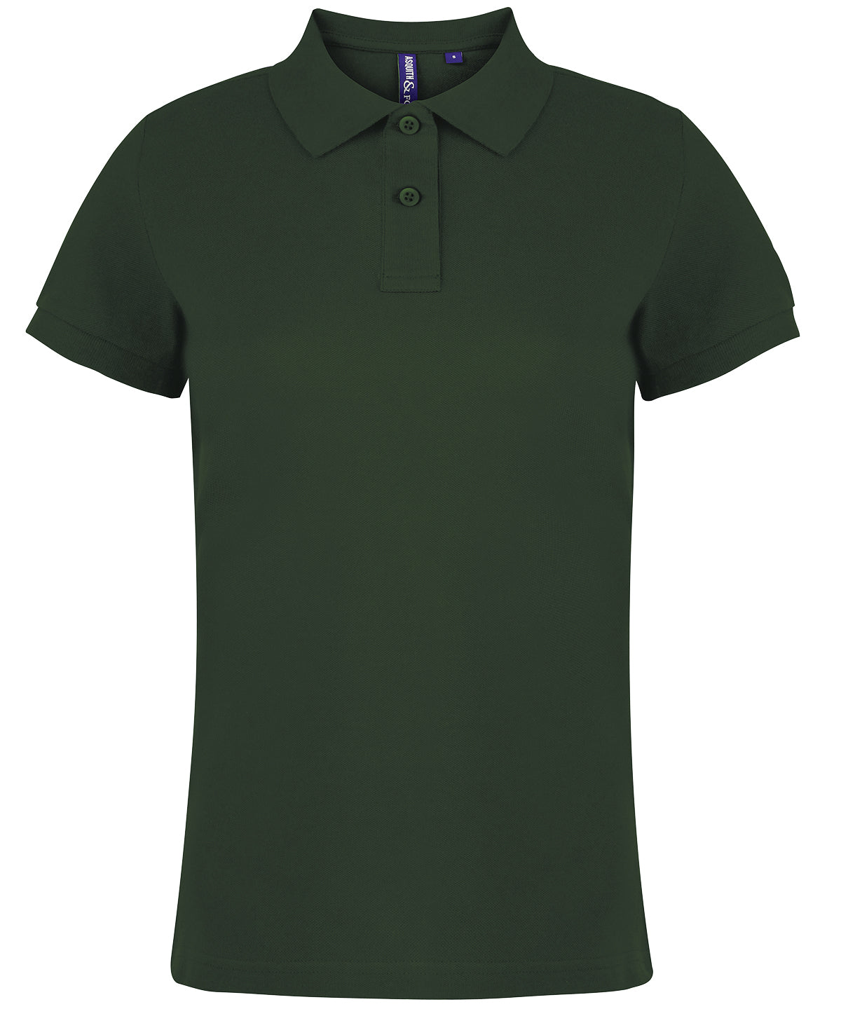 Tryck din logga på Piké från Asquith & Fox - Anpassa Classic Tailored Polo - Dam i färgen Djup grön för företag, föreningar och privatpersoner