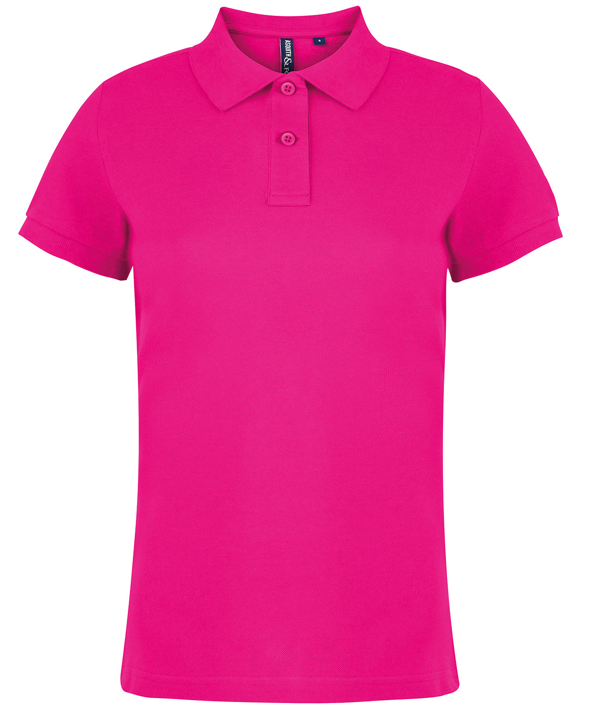 Tryck din logga på Piké från Asquith & Fox - Anpassa Classic Tailored Polo - Dam i färgen Mellanrosa för företag, föreningar och privatpersoner