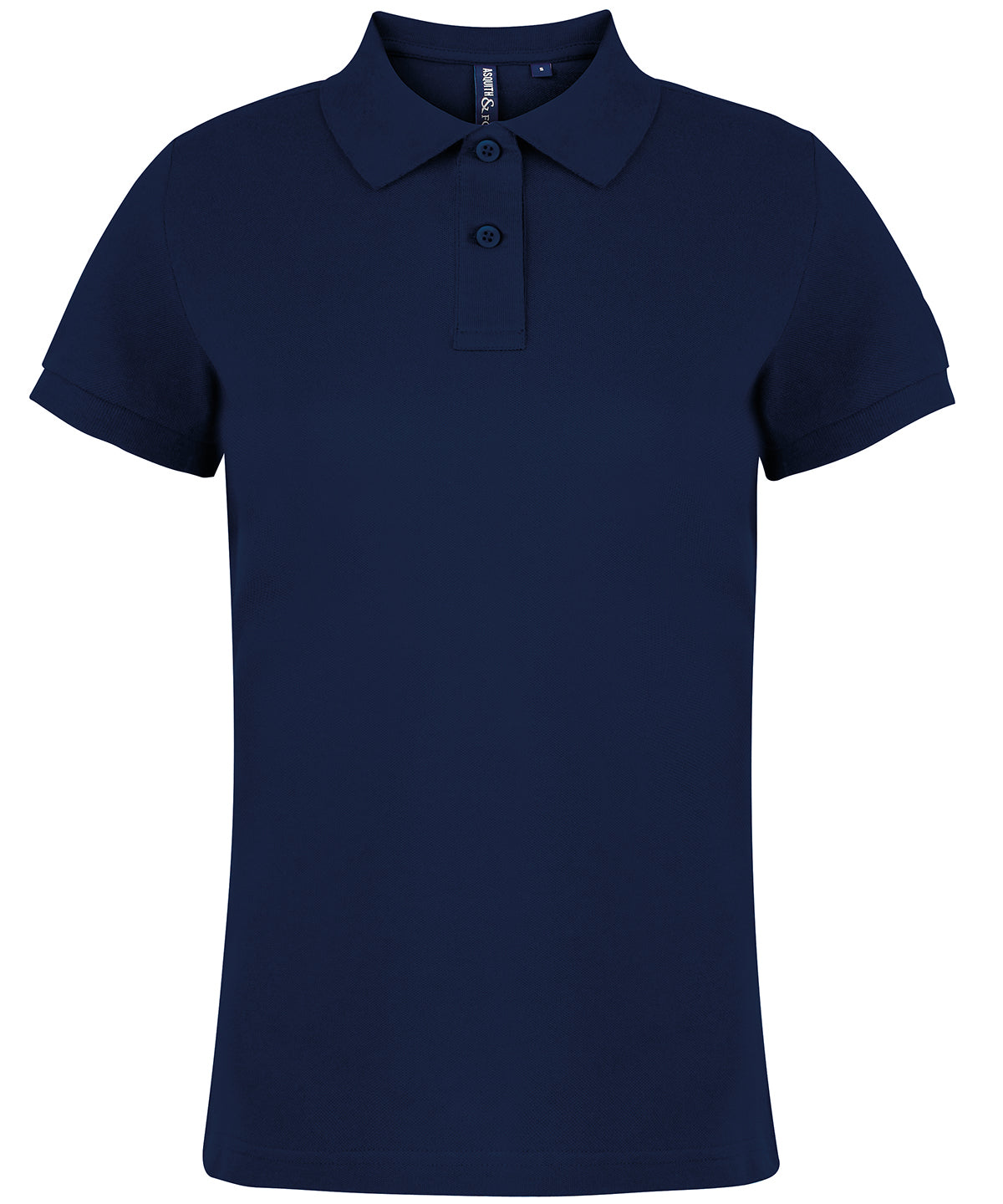 Tryck din logga på Piké från Asquith & Fox - Anpassa Classic Tailored Polo - Dam i färgen Marinblå för företag, föreningar och privatpersoner
