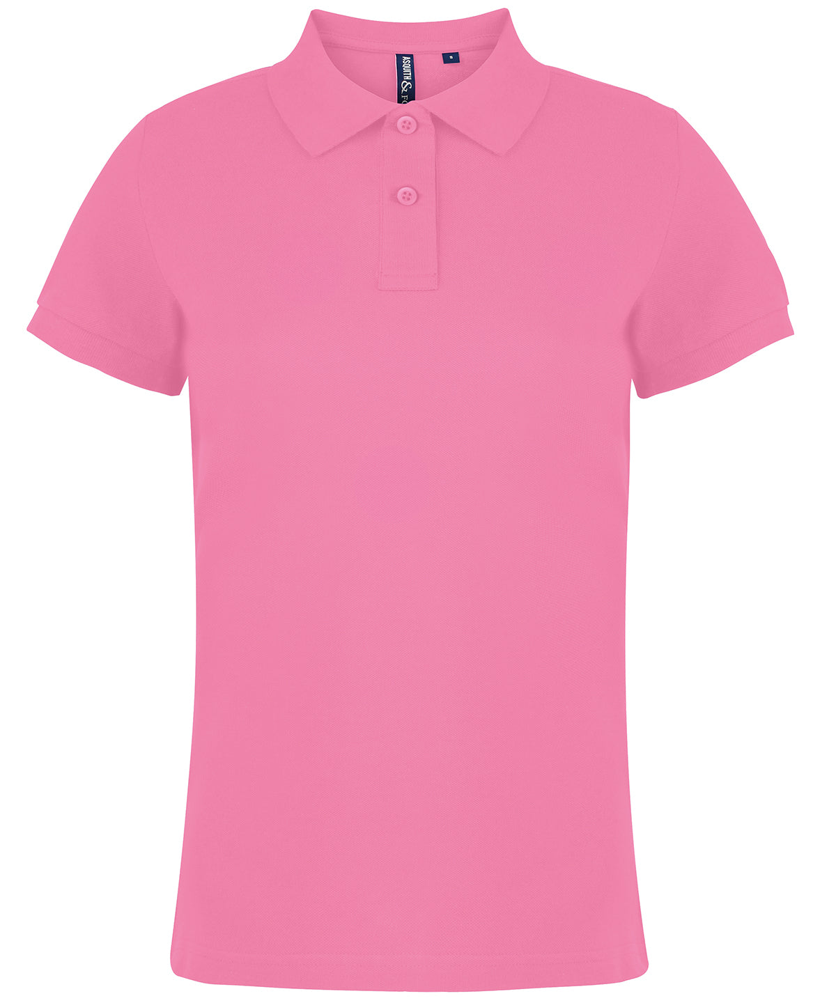 Tryck din logga på Piké från Asquith & Fox - Anpassa Classic Tailored Polo - Dam i färgen Ljusrosa för företag, föreningar och privatpersoner