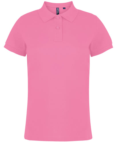 Tryck din logga på Piké från Asquith & Fox - Anpassa Classic Tailored Polo - Dam i färgen Ljusrosa för företag, föreningar och privatpersoner