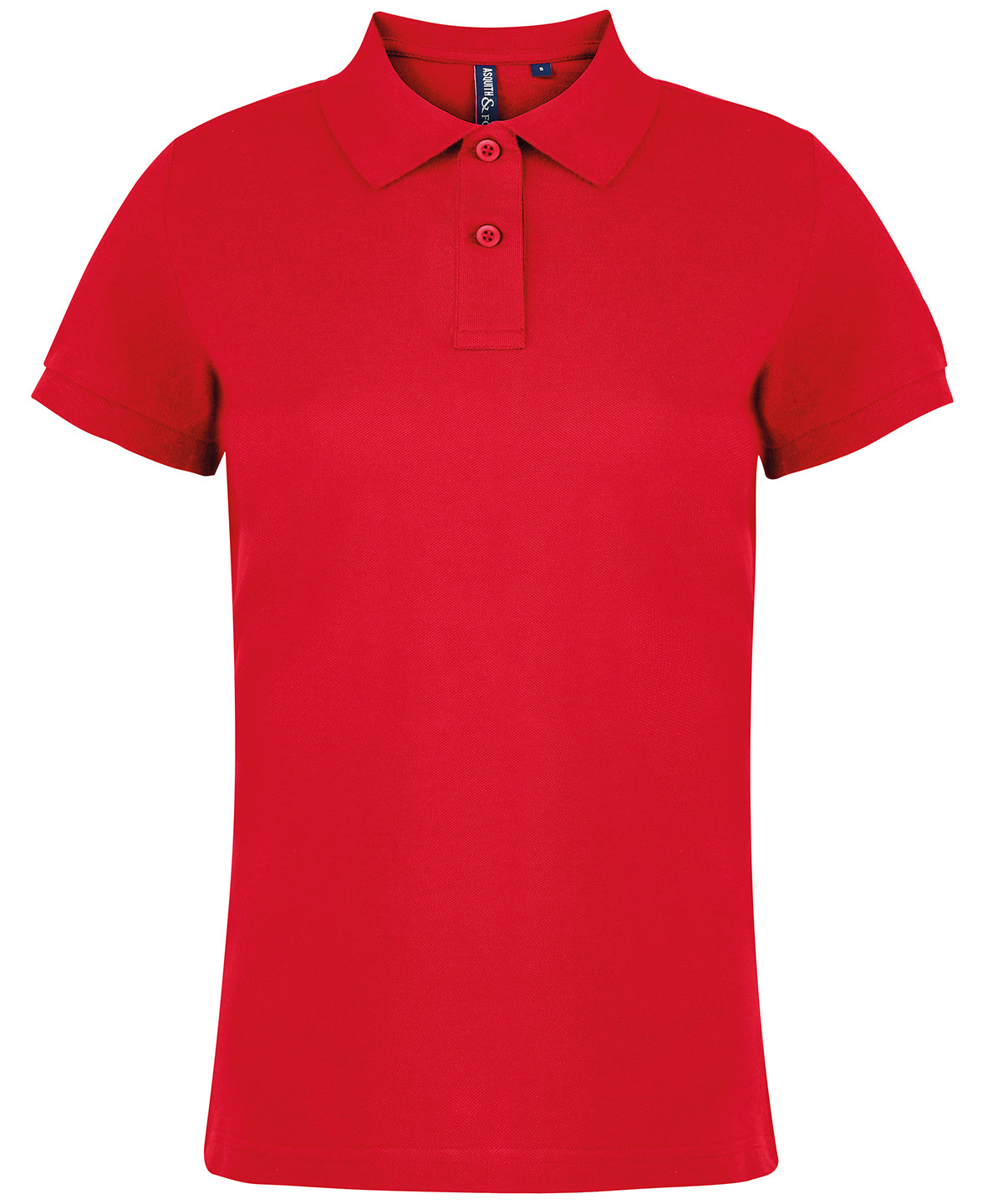 Tryck din logga på Piké från Asquith & Fox - Anpassa Classic Tailored Polo - Dam i färgen Mellan röd för företag, föreningar och privatpersoner