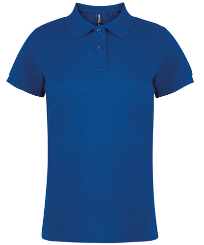Tryck din logga på Piké från Asquith & Fox - Anpassa Classic Tailored Polo - Dam i färgen Royal för företag, föreningar och privatpersoner