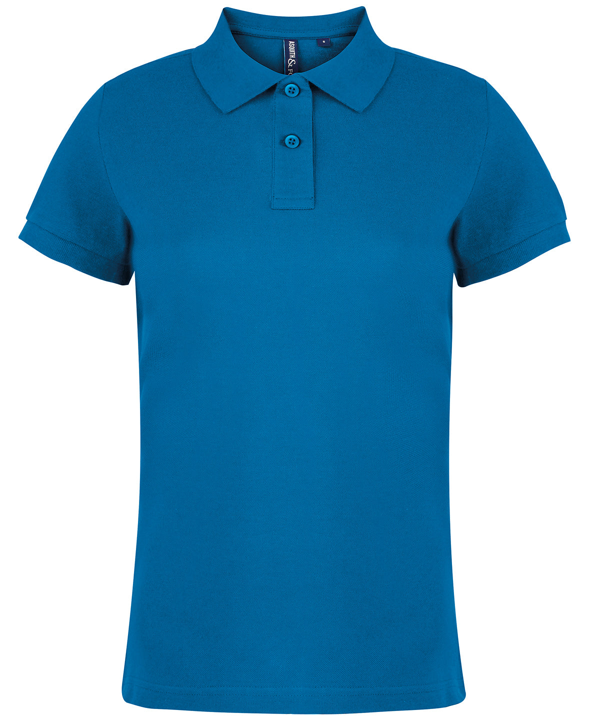 Tryck din logga på Piké från Asquith & Fox - Anpassa Classic Tailored Polo - Dam i färgen Safir för företag, föreningar och privatpersoner