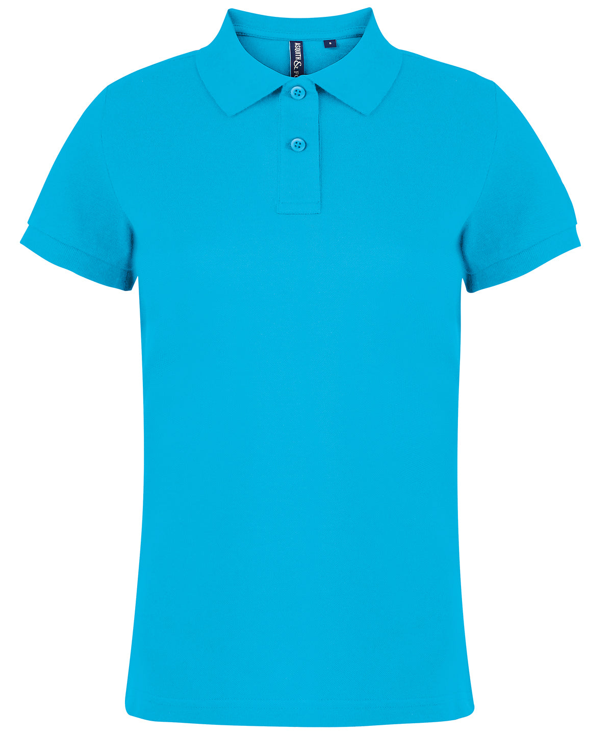 Tryck din logga på Piké från Asquith & Fox - Anpassa Classic Tailored Polo - Dam i färgen Turkos för företag, föreningar och privatpersoner