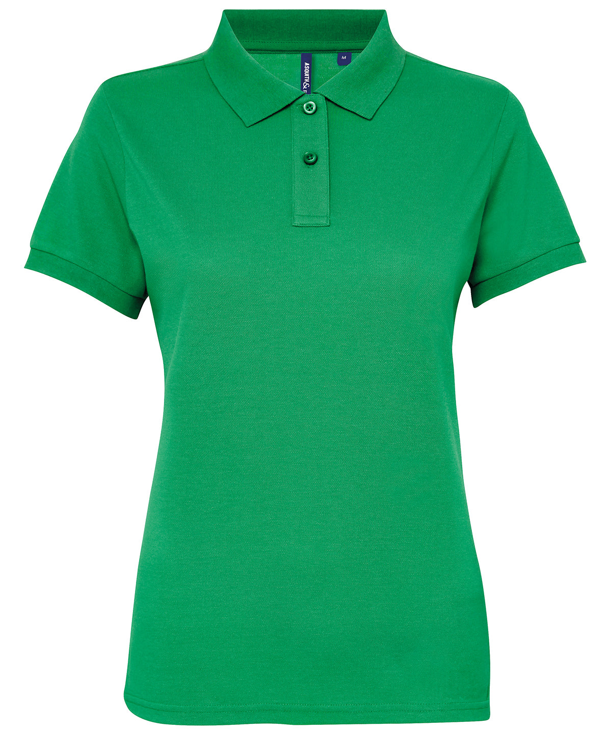 Tryck din logga på Piké från Asquith & Fox - Anpassa Women's Polycotton Polo i färgen Mellan grön för företag, föreningar och privatpersoner
