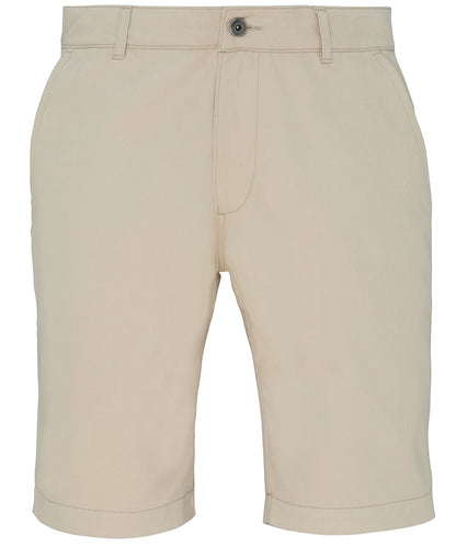 Tryck din logga på Shorts från Asquith & Fox - Anpassa Chino shorts i färgen Naturligt för företag, föreningar och privatpersoner