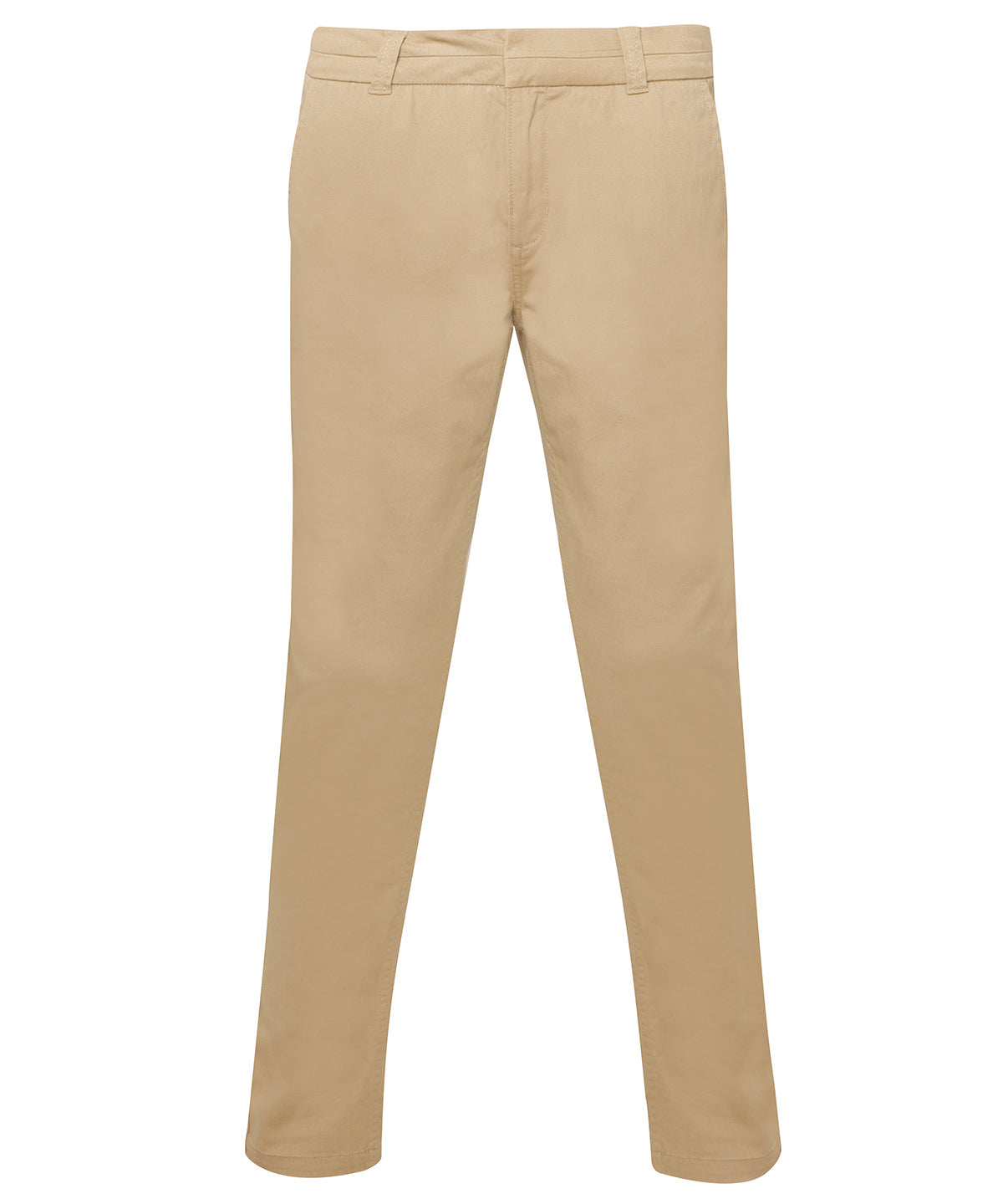 Tryck din logga på Chinos från Asquith & Fox - Anpassa Dam Chinos med klassisk passform i färgen Khaki för företag, föreningar och privatpersoner