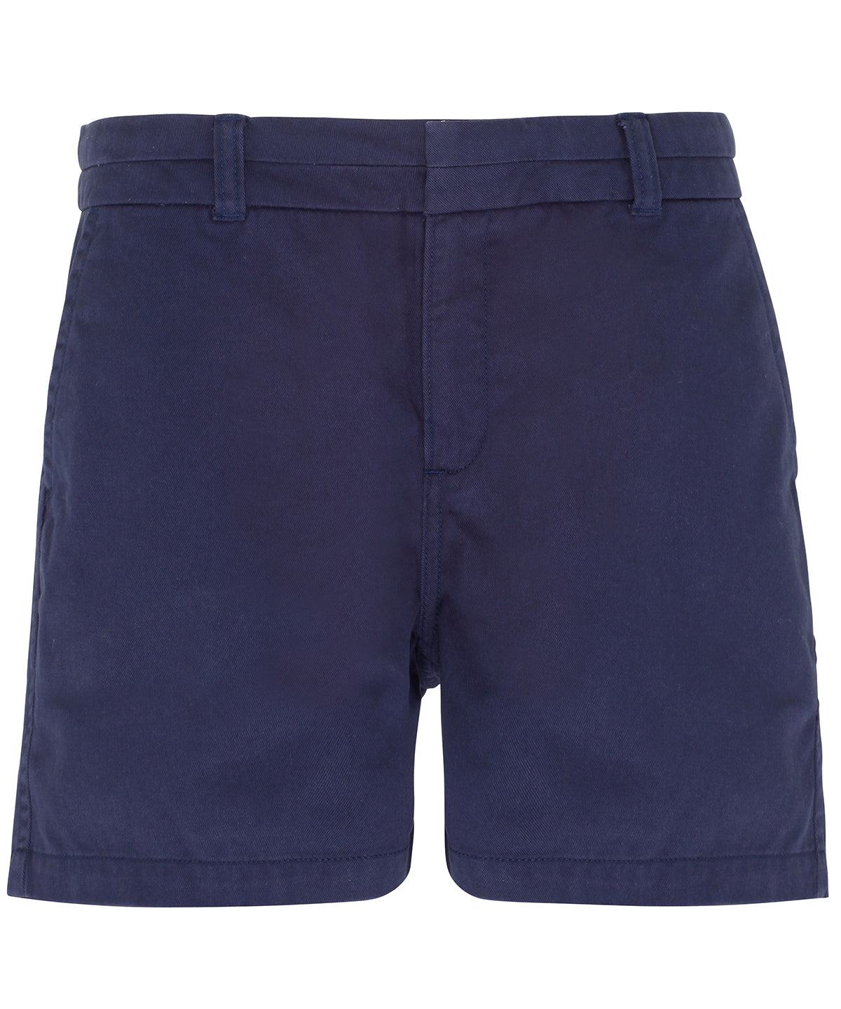 Tryck din logga på Shorts från Asquith & Fox - Anpassa Chino shorts för dam i färgen Marinblå för företag, föreningar och privatpersoner