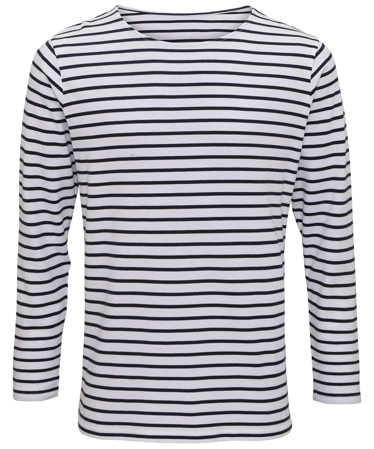 Tryck din logga på T-shirts från Asquith & Fox - Anpassa Marinire Coastal Long Sleeve Tee - Herr i färgen Randigt för företag, föreningar och privatpersoner