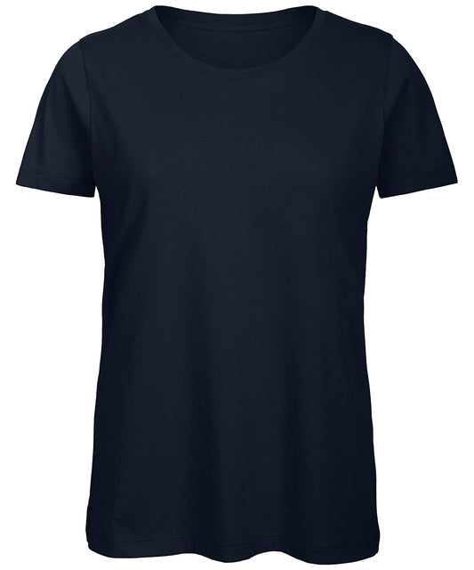 Tryck din logga på T-shirts från B&C Collection - Anpassa B&C Inspire T-Shirt -Dam i färgen Marinblå för företag, föreningar och privatpersoner