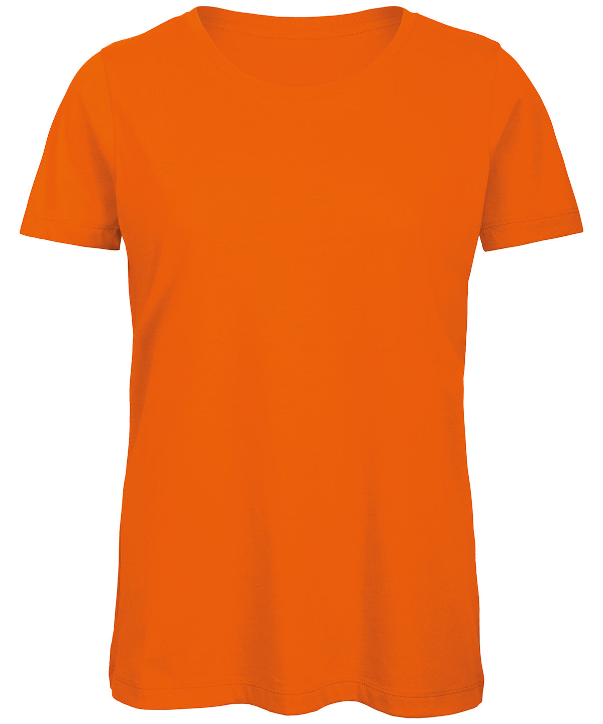 Tryck din logga på T-shirts från B&C Collection - Anpassa B&C Inspire T-Shirt -Dam i färgen Mellan Orange för företag, föreningar och privatpersoner