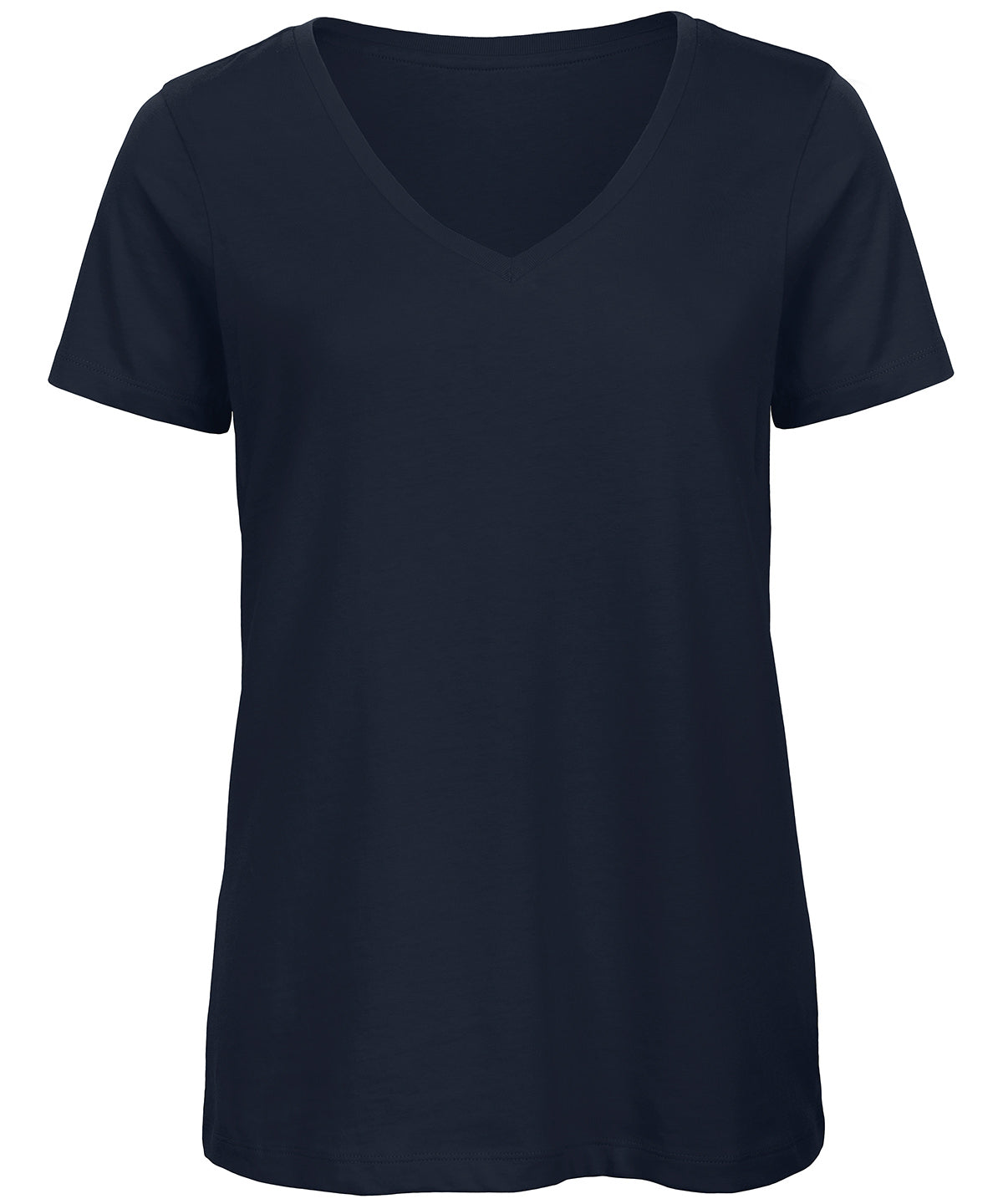 Tryck din logga på T-shirts från B&C Collection - Anpassa B&C Inspire V T-Shirt -Dam i färgen Marinblå för företag, föreningar och privatpersoner