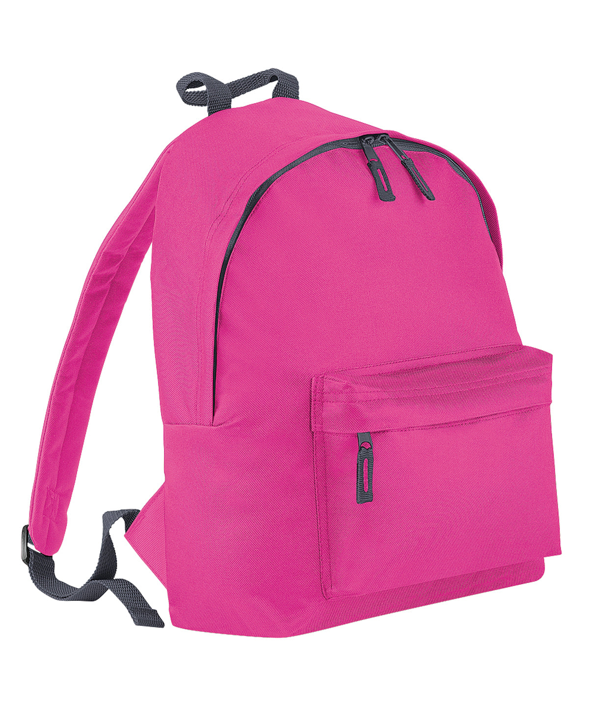Tryck din logga på Väskor från Bagbase - Anpassa Ryggsäck med mode för juniorer i färgen Fuchsia One Size för företag, föreningar och privatpersoner