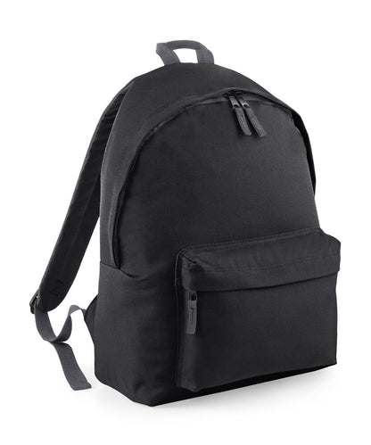 Tryck din logga på Väskor från Bagbase - Anpassa Maxi fashion ryggsäck i färgen Svart One Size för företag, föreningar och privatpersoner