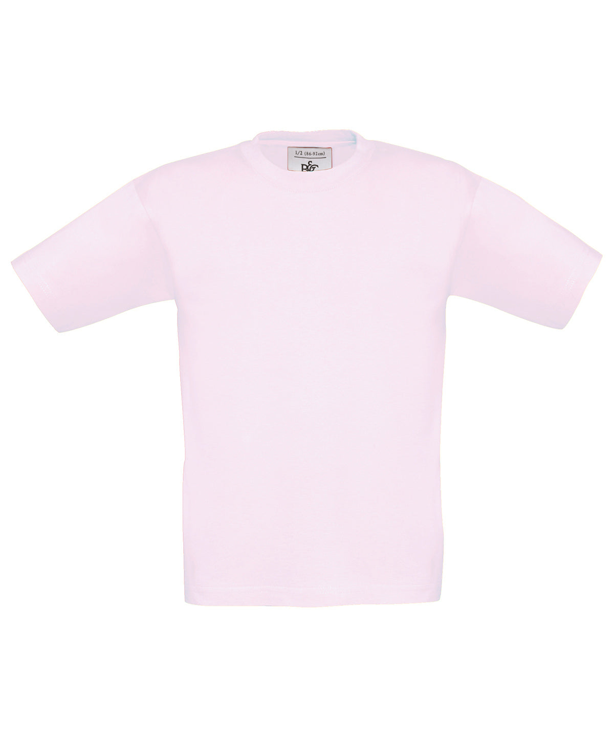 Tryck din logga på T-shirts från B&C Collection - Anpassa B&C Exact 190 -Barn i färgen Ljusrosa för företag, föreningar och privatpersoner