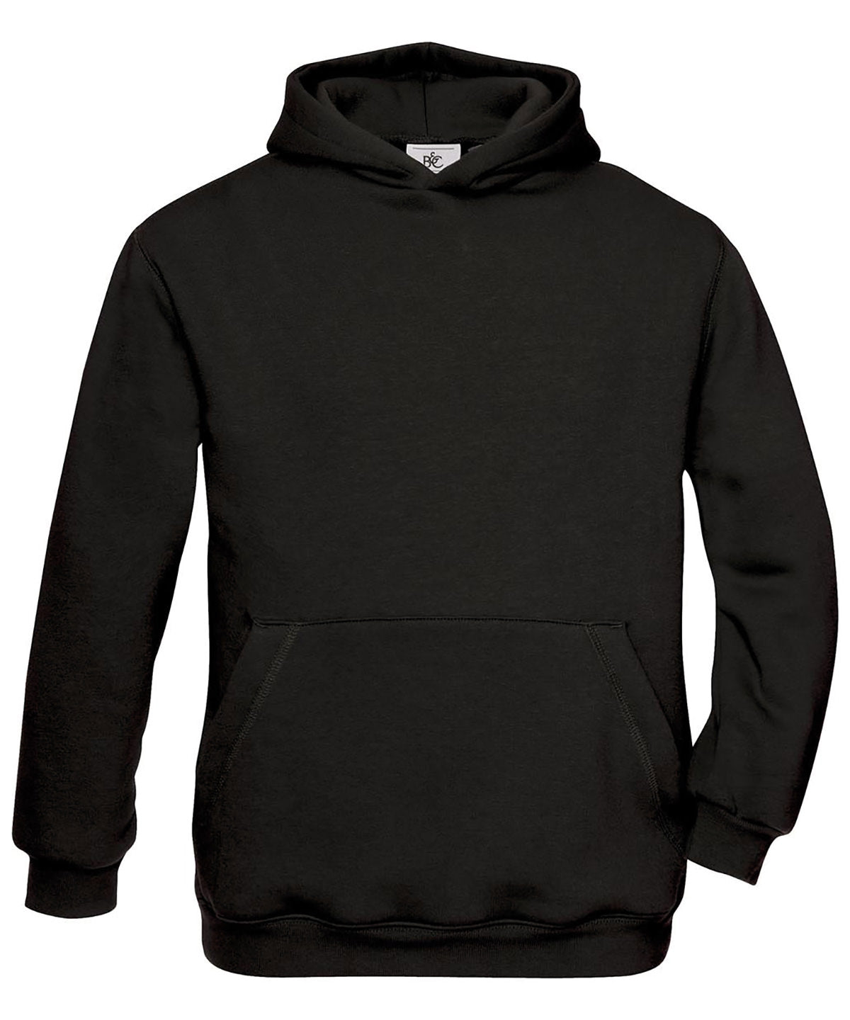 Tryck din logga på Hoodies från B&C Collection - Anpassa B&C Collection - Hoodie för Barn i färgen Svart för företag, föreningar och privatpersoner