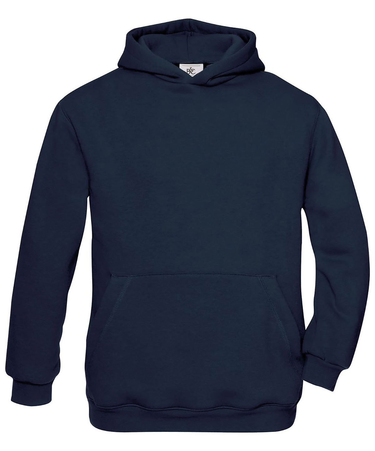 Tryck din logga på Hoodies från B&C Collection - Anpassa B&C Collection - Hoodie för Barn i färgen Marinblå för företag, föreningar och privatpersoner
