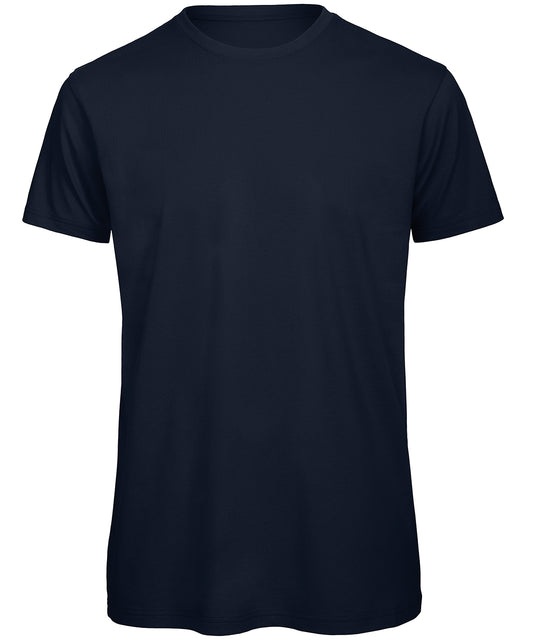 Tryck din logga på T-shirts från B&C Collection - Anpassa B&C Inspire T‑Shirt - Herr i färgen Marinblå för företag, föreningar och privatpersoner