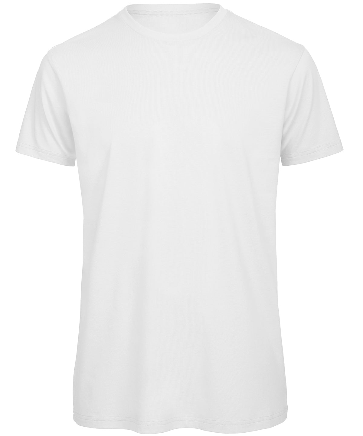Tryck din logga på T-shirts från B&C Collection - Anpassa B&C Inspire T‑Shirt - Herr i färgen Vit för företag, föreningar och privatpersoner