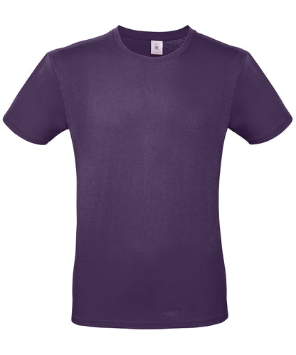 Tryck din logga på T-shirts från B&C Collection - Anpassa (4BA210) B&C #E150 i färgen Mörk lila för företag, föreningar och privatpersoner