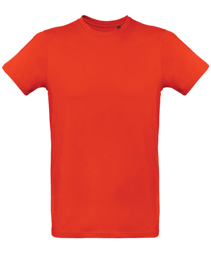 Tryck din logga på T-shirts från B&C Collection - Anpassa B&C Inspire plus T- Herr i färgen Mellan röd för företag, föreningar och privatpersoner